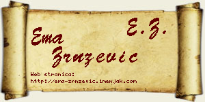 Ema Zrnzević vizit kartica